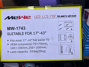 Mewe Fixed Tv Wall Mount For 32 Inch (ቲቪ መስቀያ 32 ኢንች)