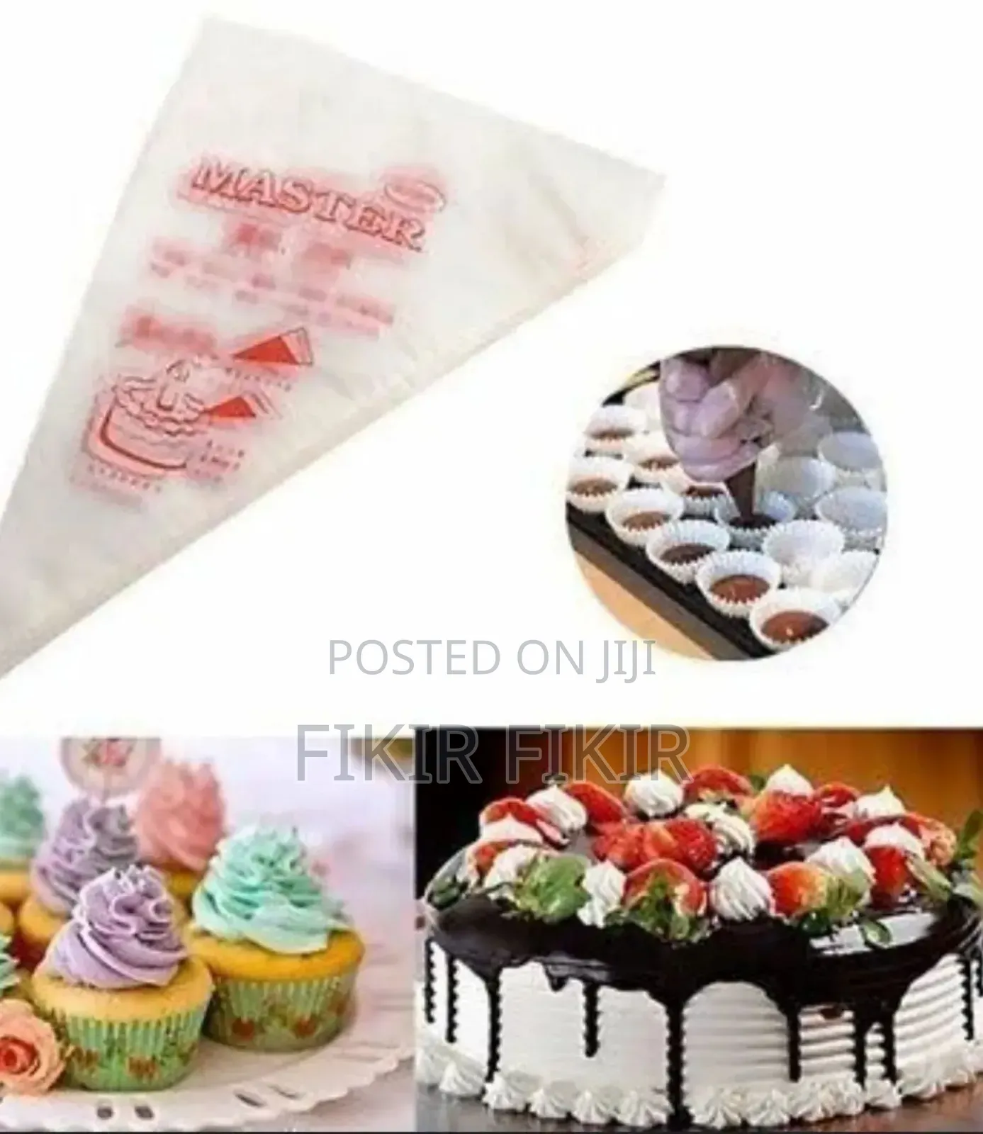 100 Pcs Cream Piping Bags
