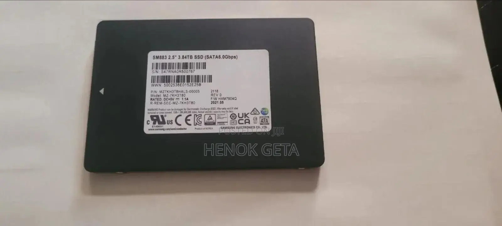 External Hard Disk 3.84tb SSD