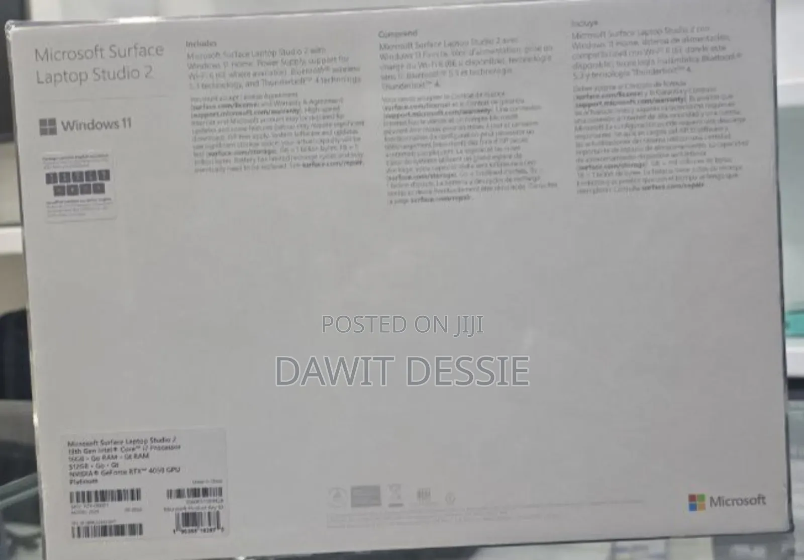 New Microsoft Surface Laptop Studio 2 16GB Intel Core I7 SSD 512GB