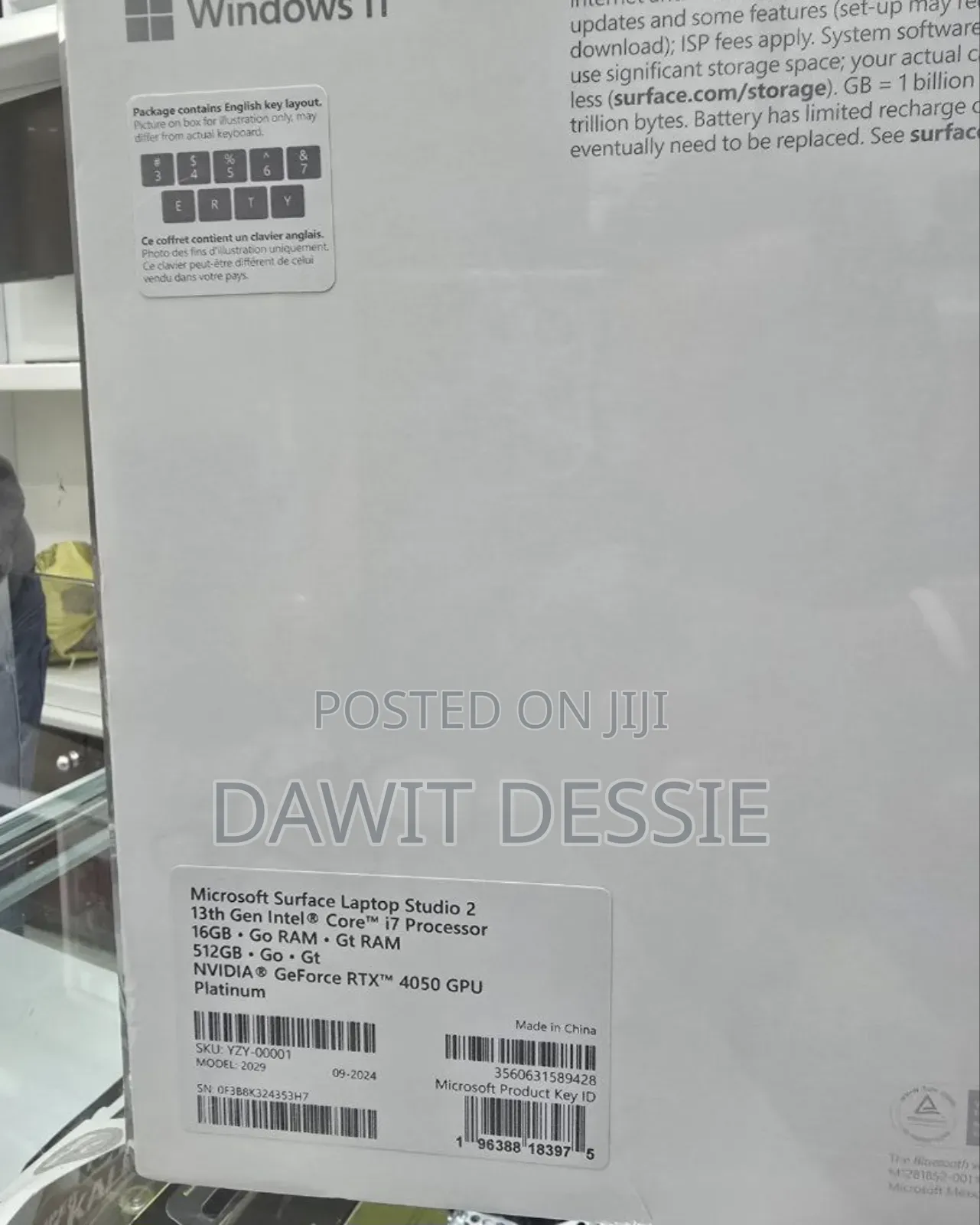 New Microsoft Surface Laptop Studio 2 16GB Intel Core I7 SSD 512GB