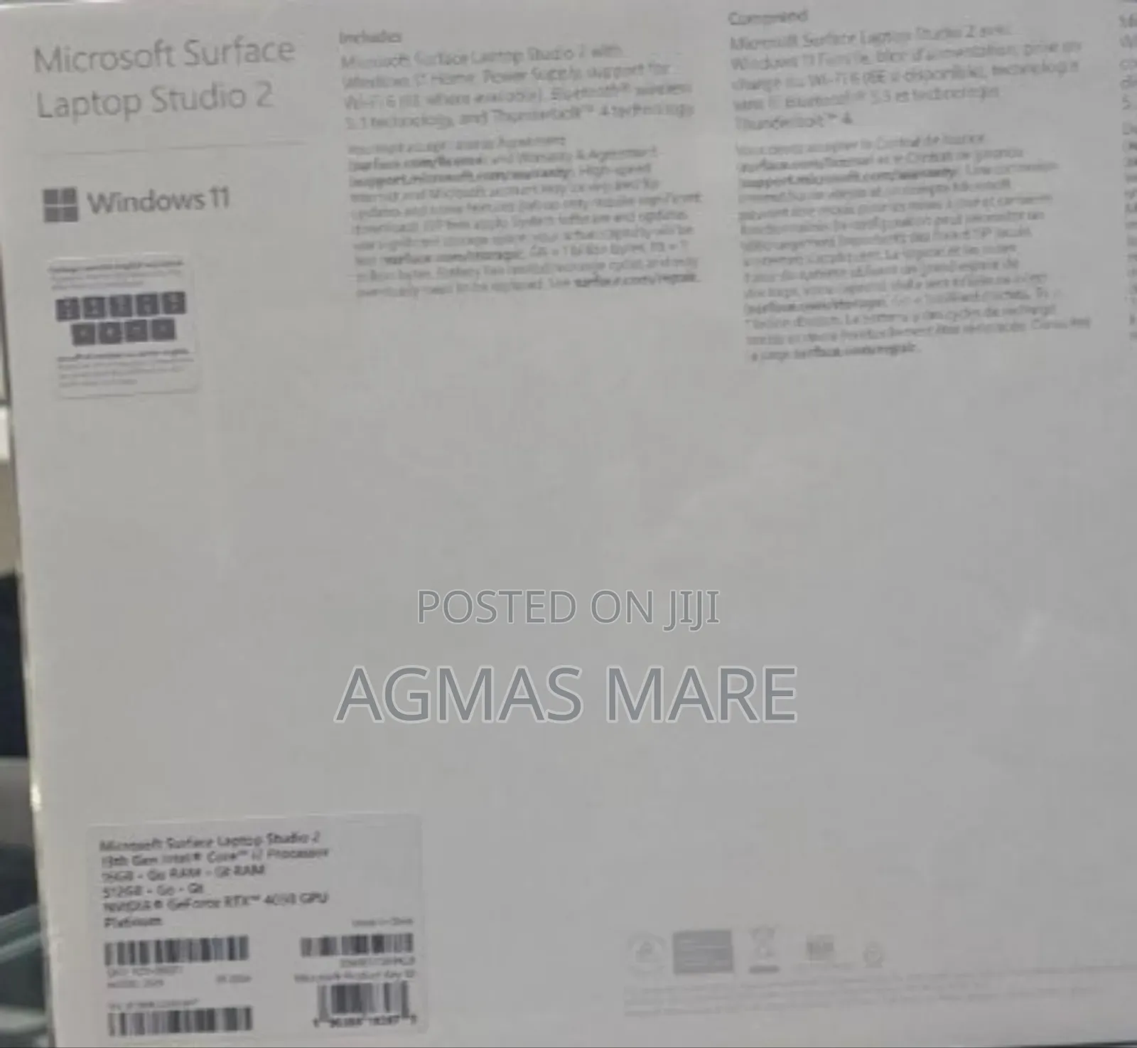 New Microsoft Surface Laptop Studio 2 16GB Intel Core I7 SSD 512GB