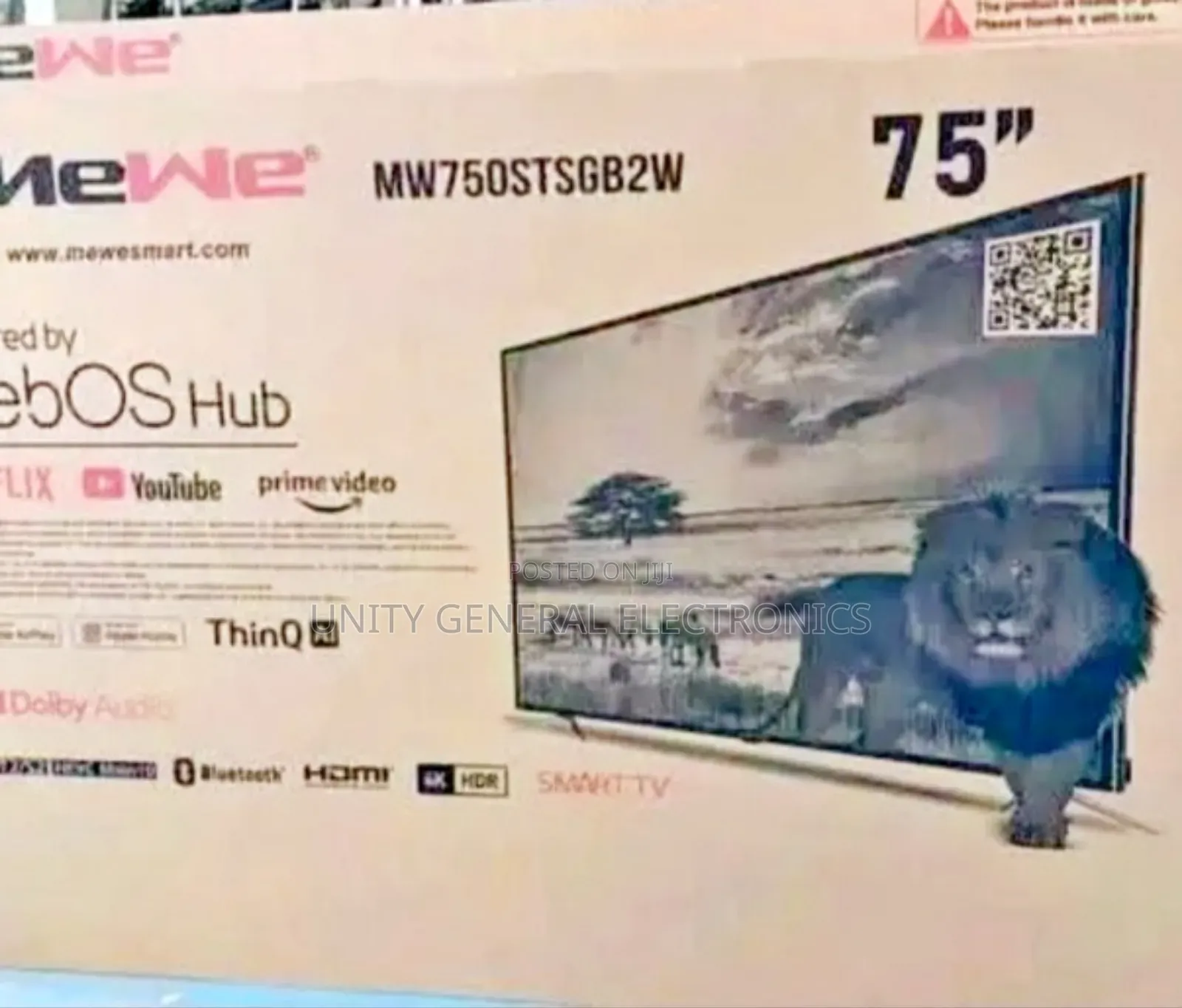 Mewe 75" Webos Hub Uhd Smart Tv