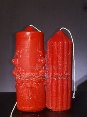 White and Red Handmade Candles