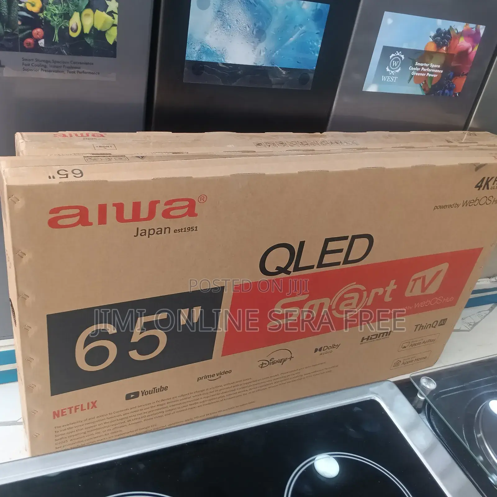 Aiwa Smart Qled Tv 65 HDR Andraid Framless 2025 Model