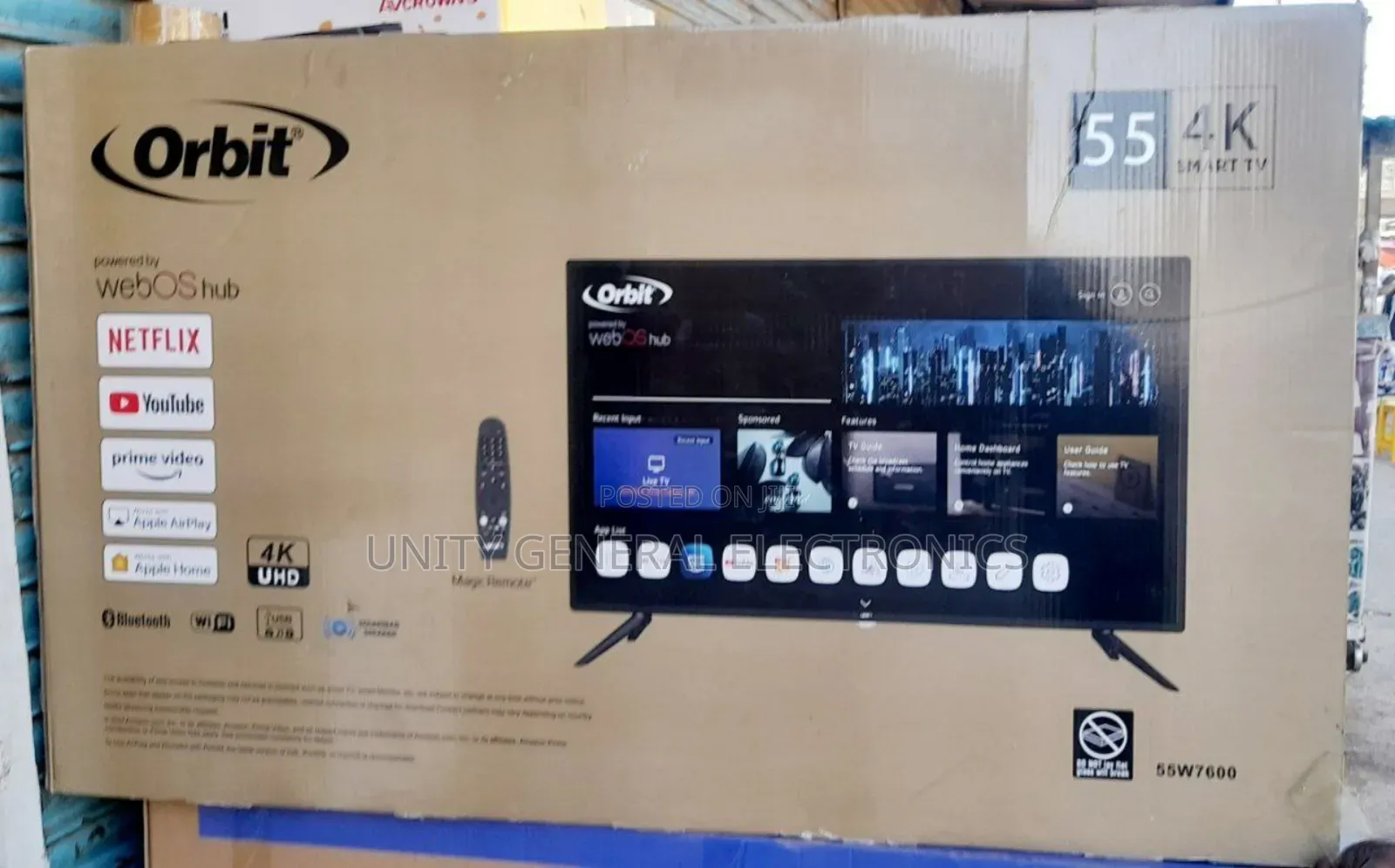 Orbit 55" Webos Hub Uhd Smart Tv