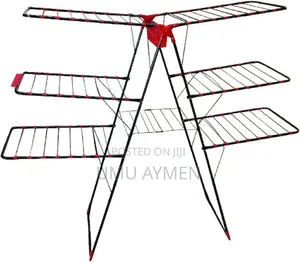 ወፍራሙ የቱርክ የልብስ ማስጫ Cloth Drying Rack Made In Turkey 65 By 165cm 6 Wing