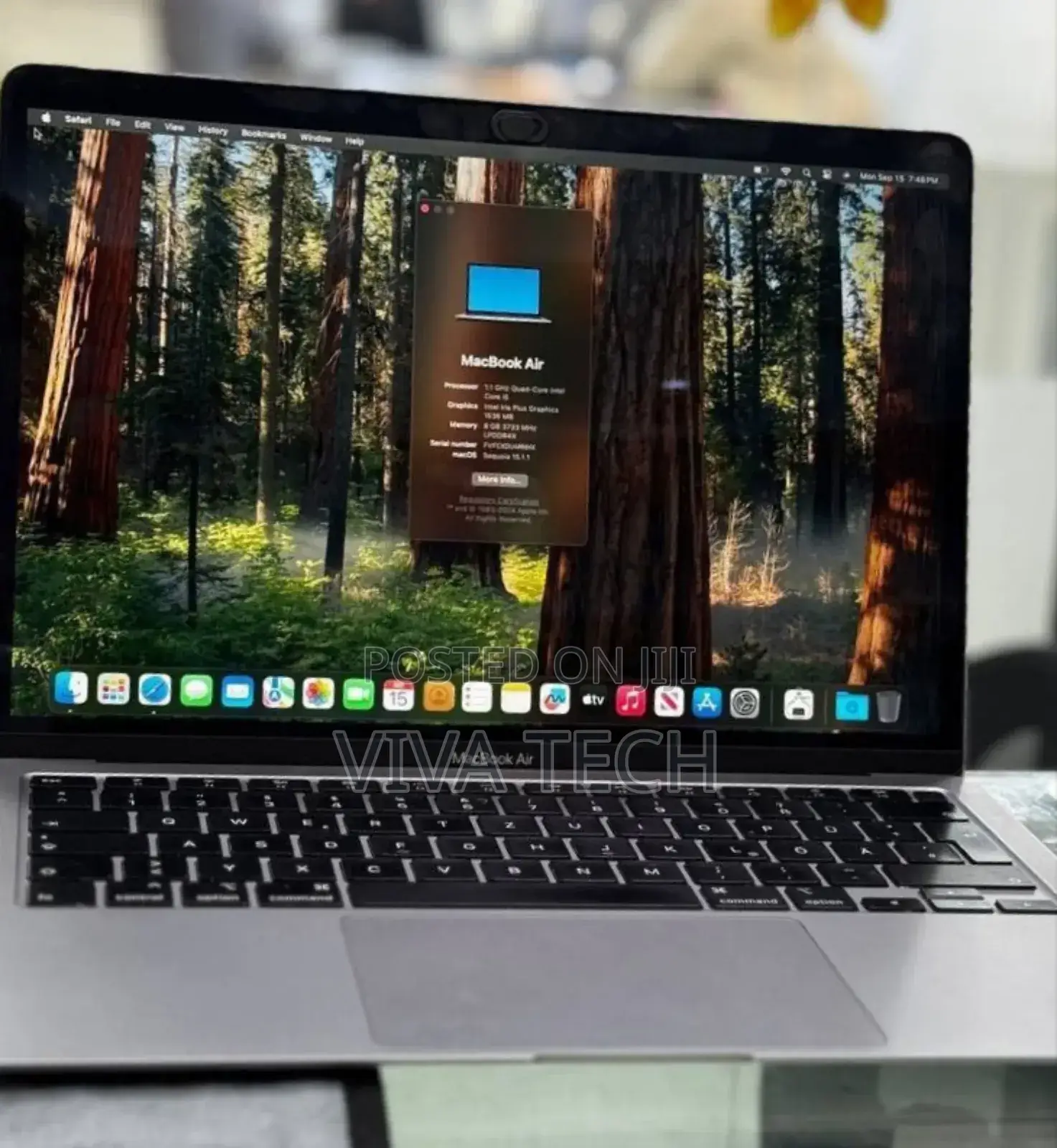 New Laptop Apple MacBook Air 2020 8GB Intel Core I3 SSD 256GB