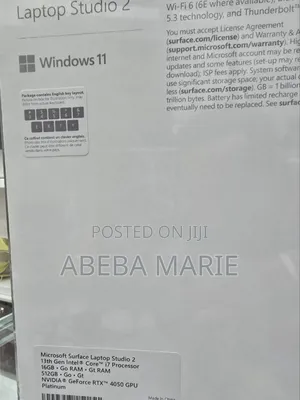 New Microsoft Surface Laptop Studio 2 16GB Intel Core I7 SSD 512GB