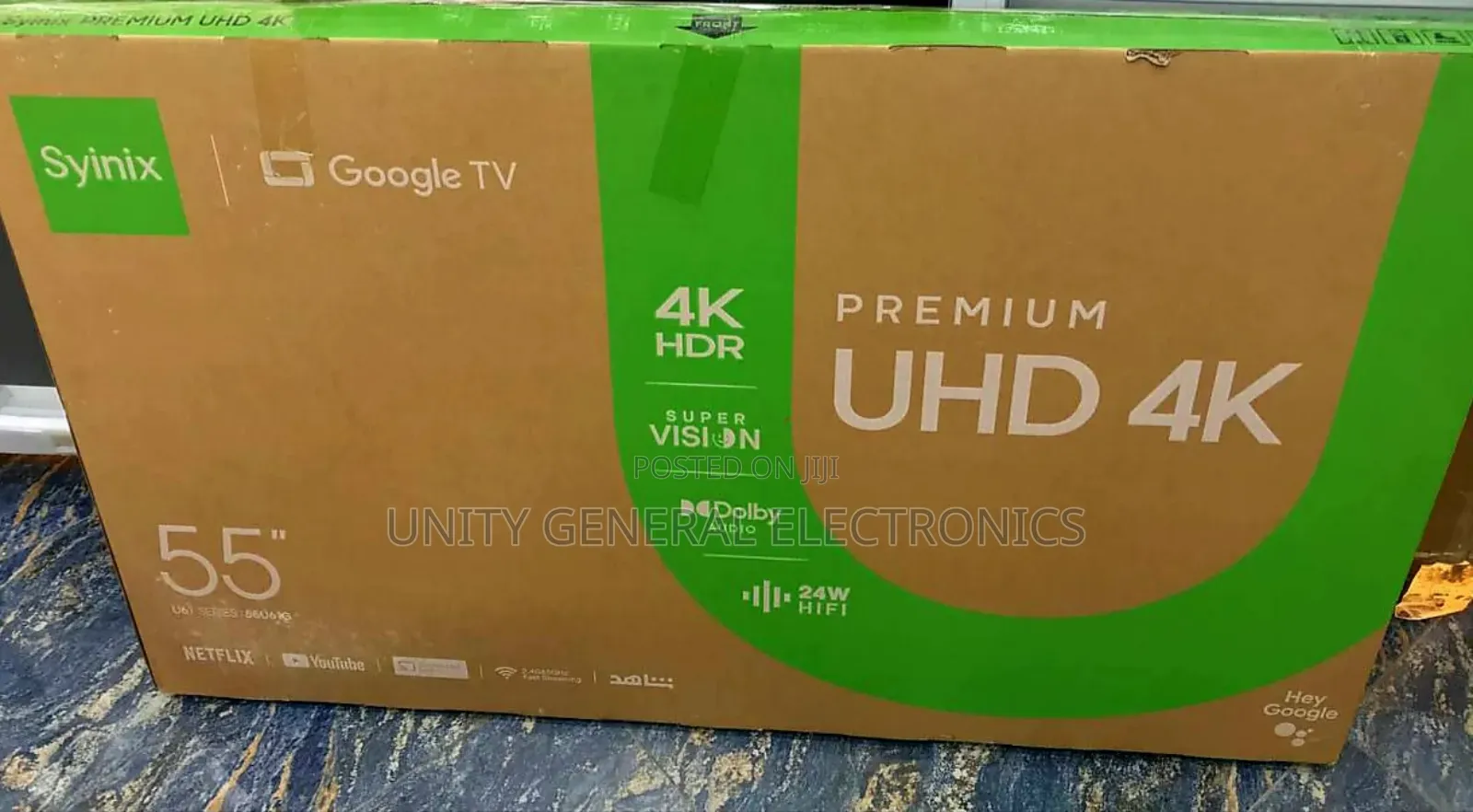 Syinix 55" Uhd Smart Google Tv