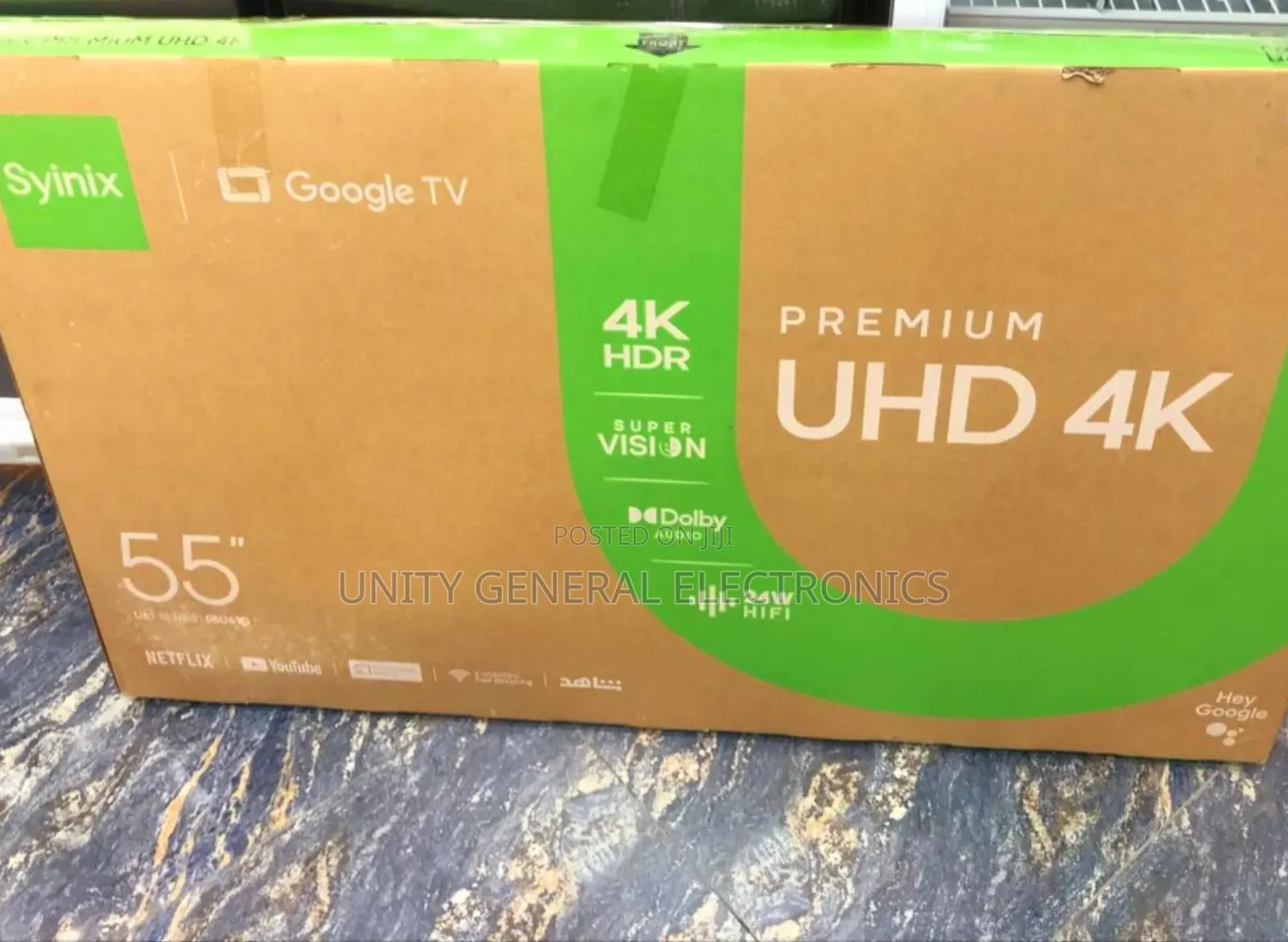 Syinix 55" Uhd Smart Google Tv