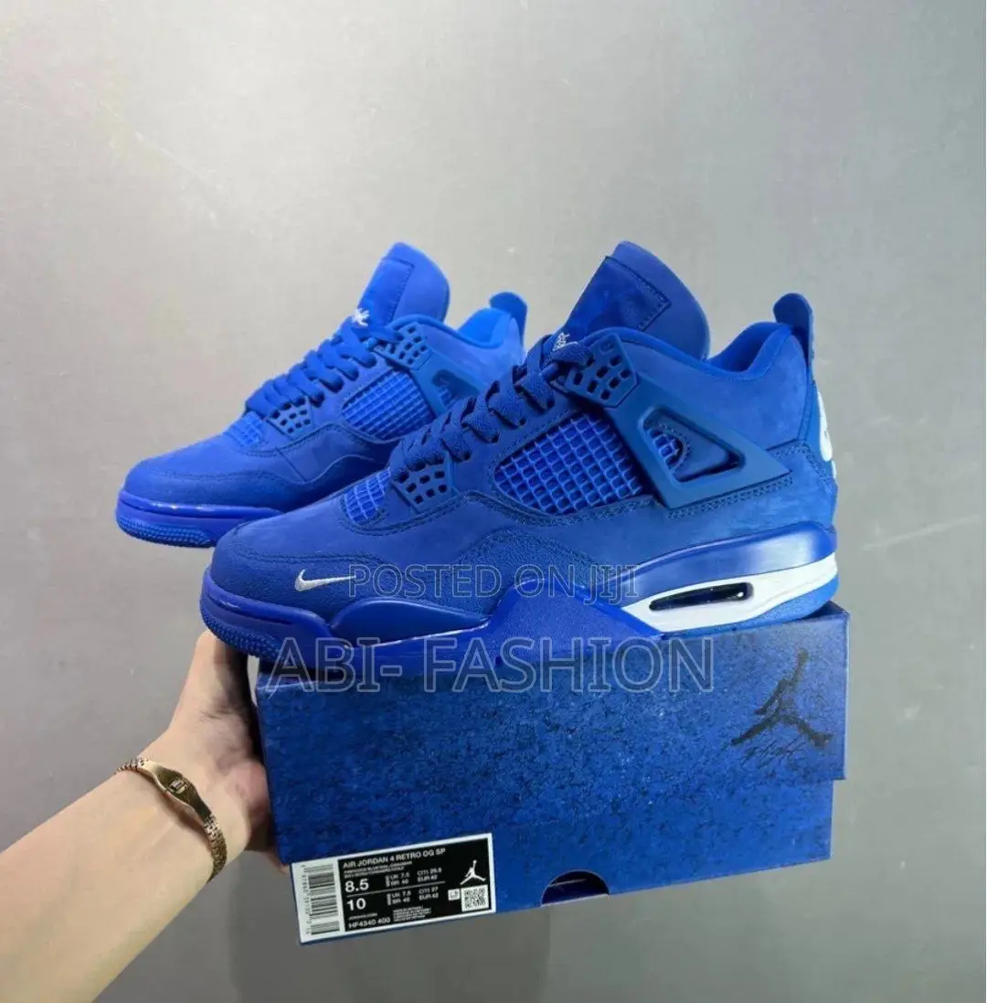 Jordan Air Jordan 4 Og Bike in a Blue Colorway.