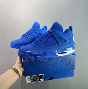 Jordan Air Jordan 4 Og Bike in a Blue Colorway.