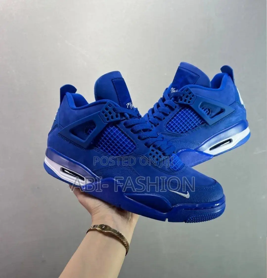 Jordan Air Jordan 4 Og Bike in a Blue Colorway.
