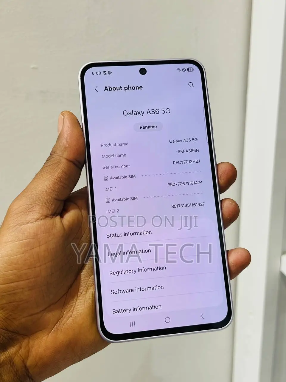 New Samsung Galaxy A36 128 GB Blue