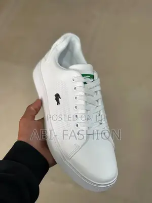 White Pure Leather Lacoste Casual