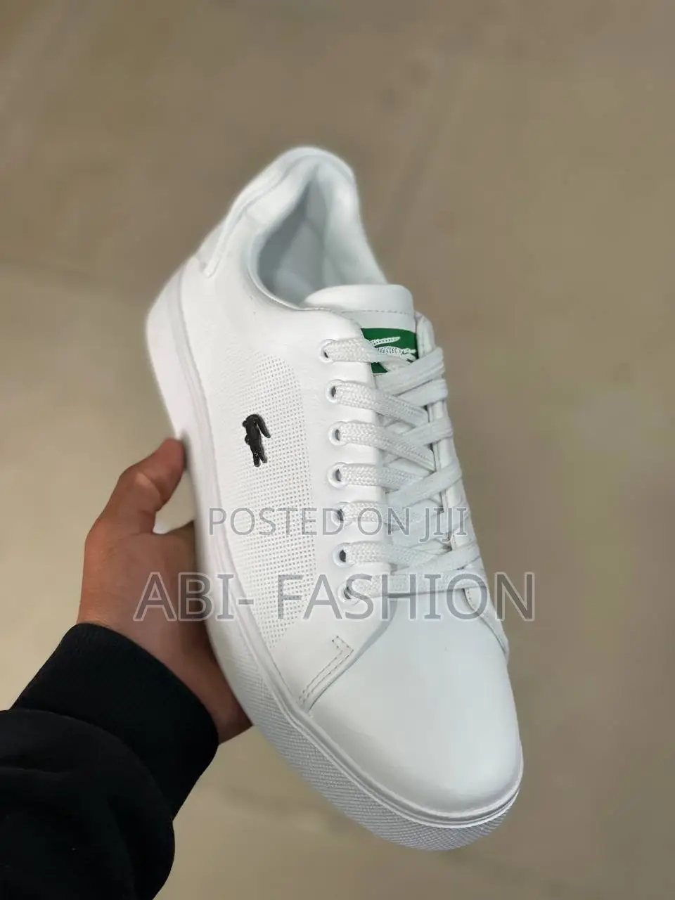 White Pure Leather Lacoste Casual