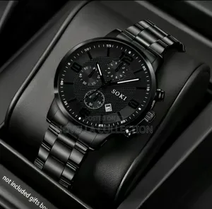 Men Watch With Calendar Function, Business Casual Style Round Watch,