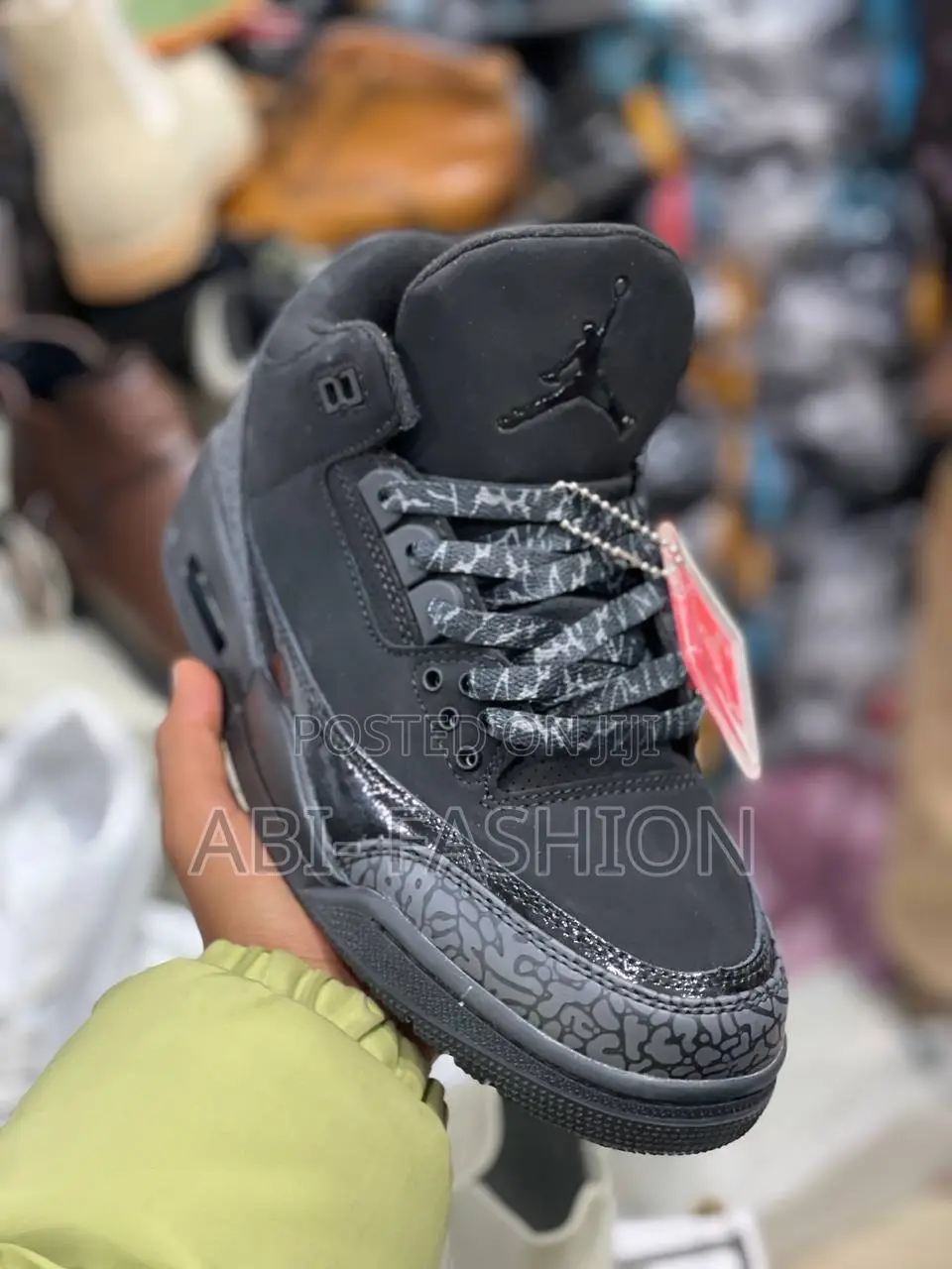 Jordan 3 Black Men's Half Boots