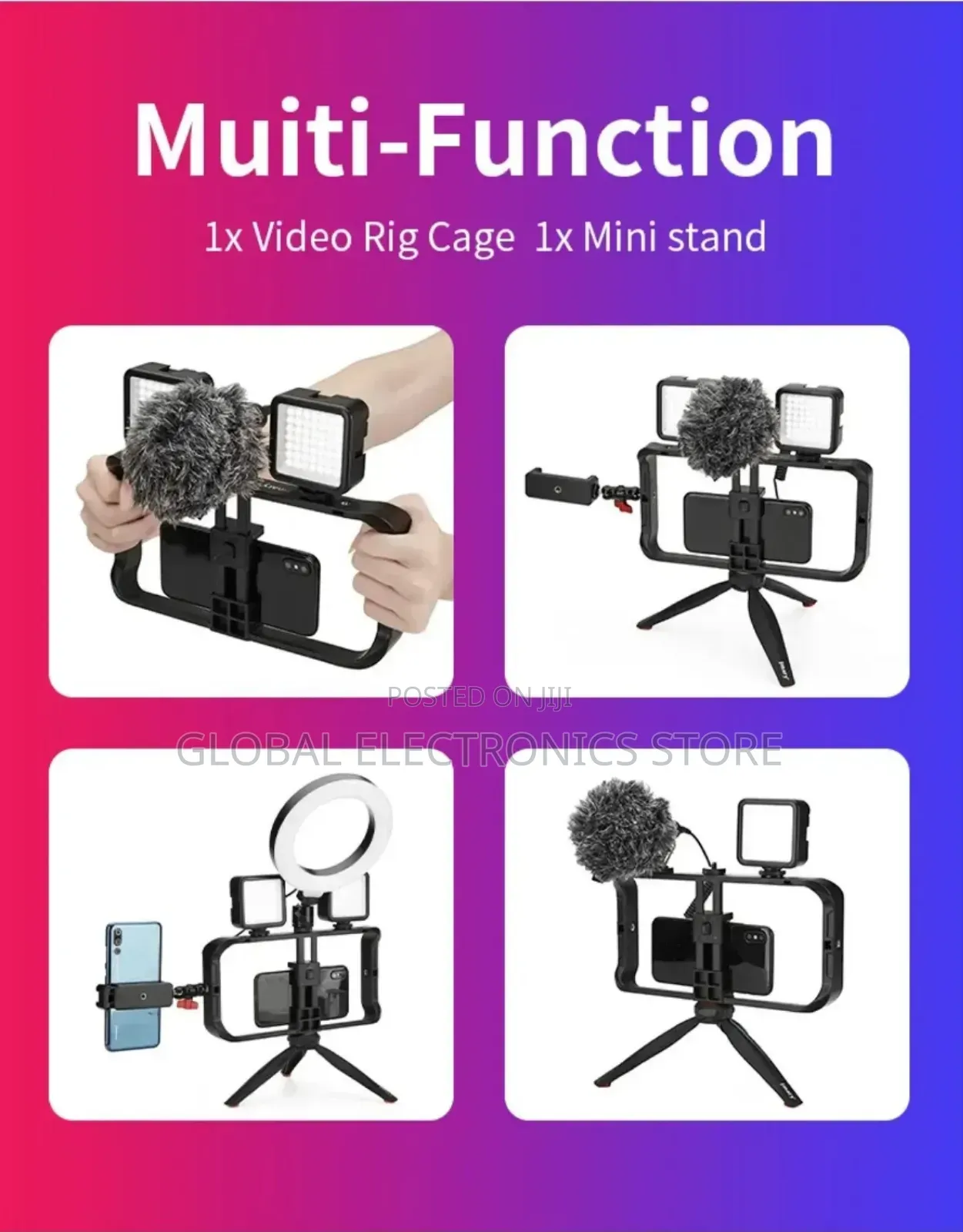 Jmary Mt-33 Rotatable Tripod Stand Designed For Smartphone Camera