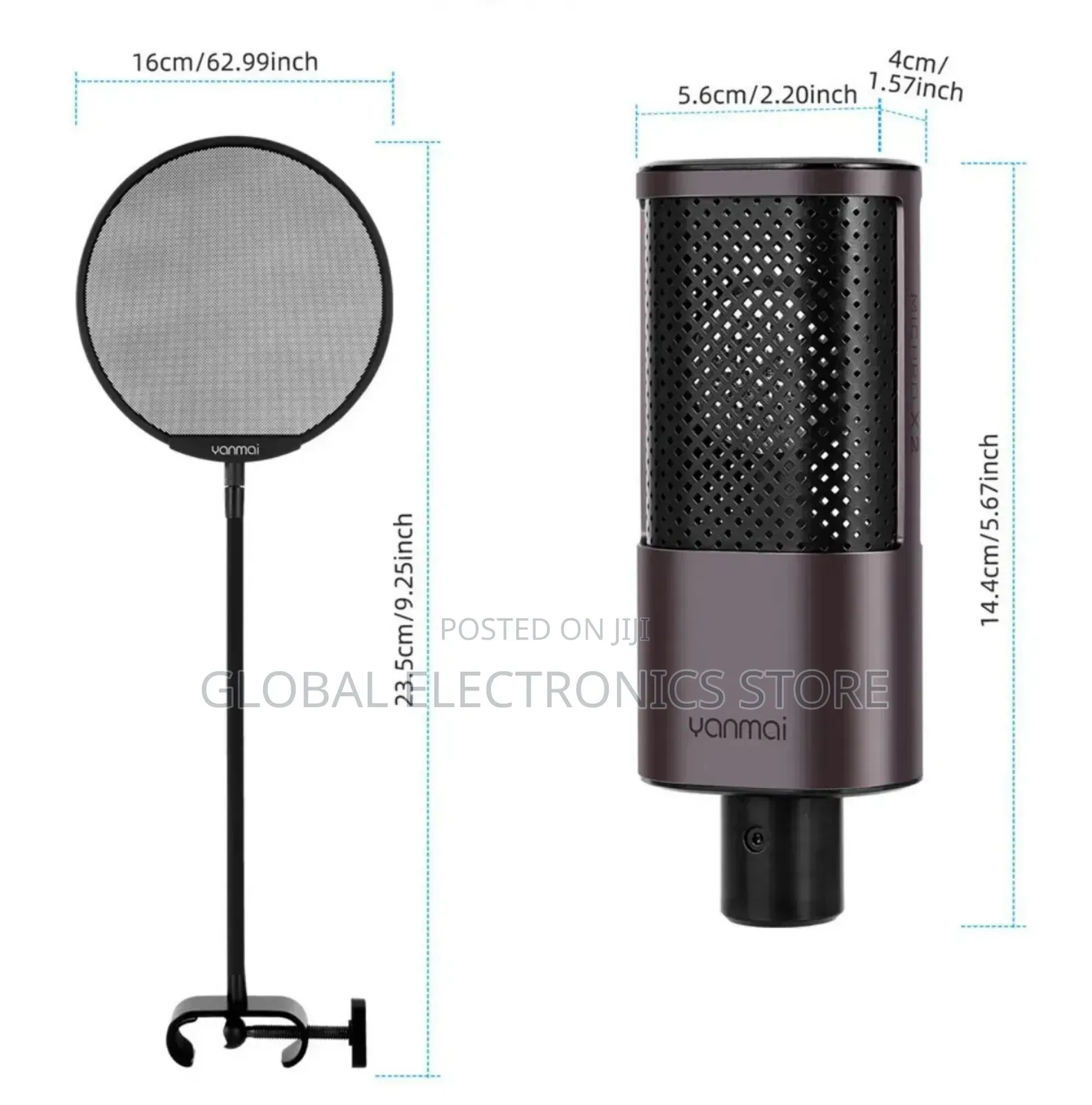 Original Yanmai Usb Condenser Microphone With Boom Arm