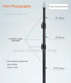 Generic Light Stand Tripod (Max 2 Meter )