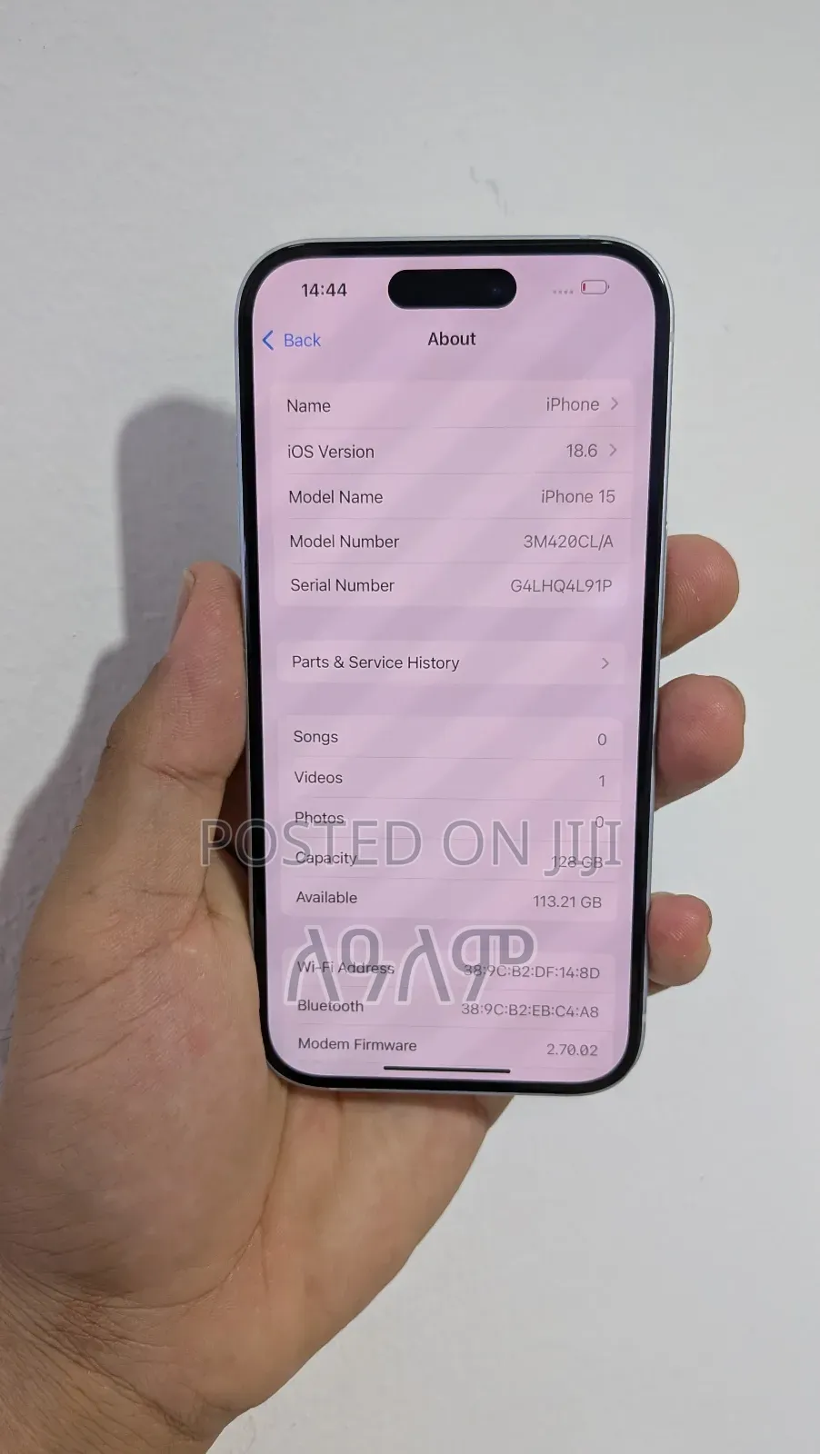 New Apple iPhone 15 128 GB Blue