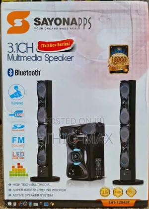 Sayonapps 3.1ch Multimedia Speaker – Powerful Bass | Original