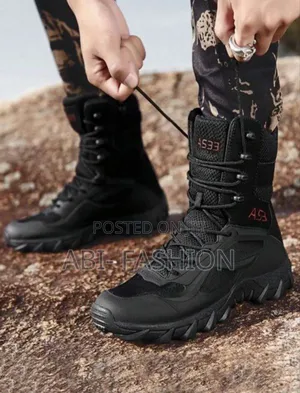 A533 Military Boots Black
