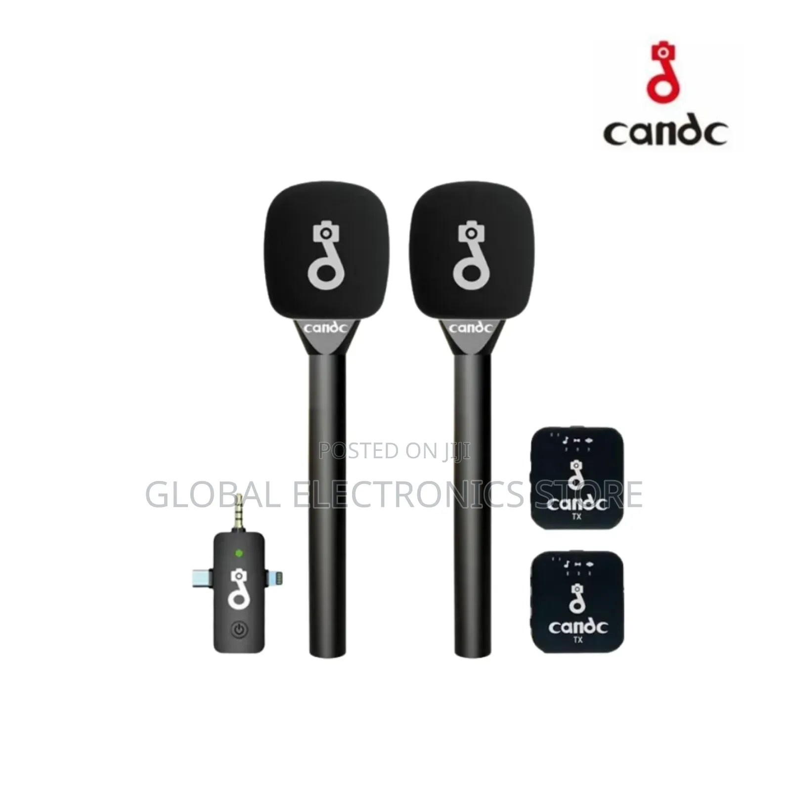 Candc Dual Mic Interview Microphone – 2 Transmitters 1 Receiver