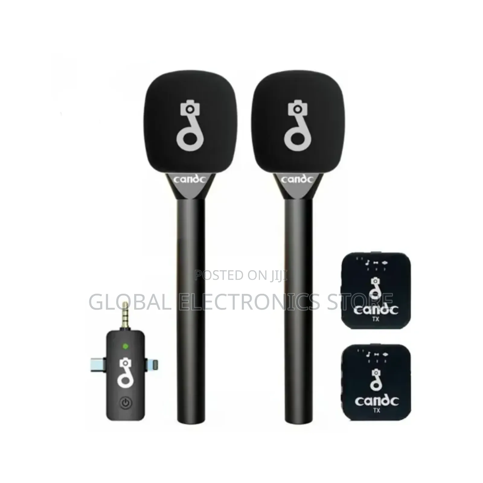 Candc Dual Mic Interview Microphone – 2 Transmitters 1 Receiver