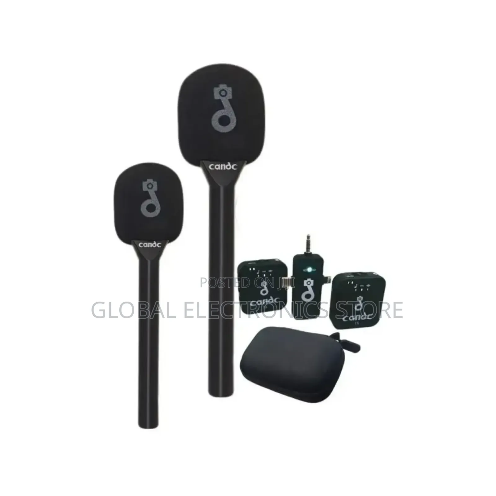 Candc Dual Mic Interview Microphone – 2 Transmitters 1 Receiver