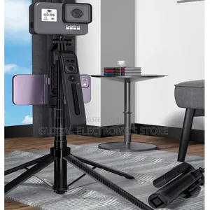 Universal C12 1.8m Selfie Tripod for Cell Phone - 360°Auto-Rotation