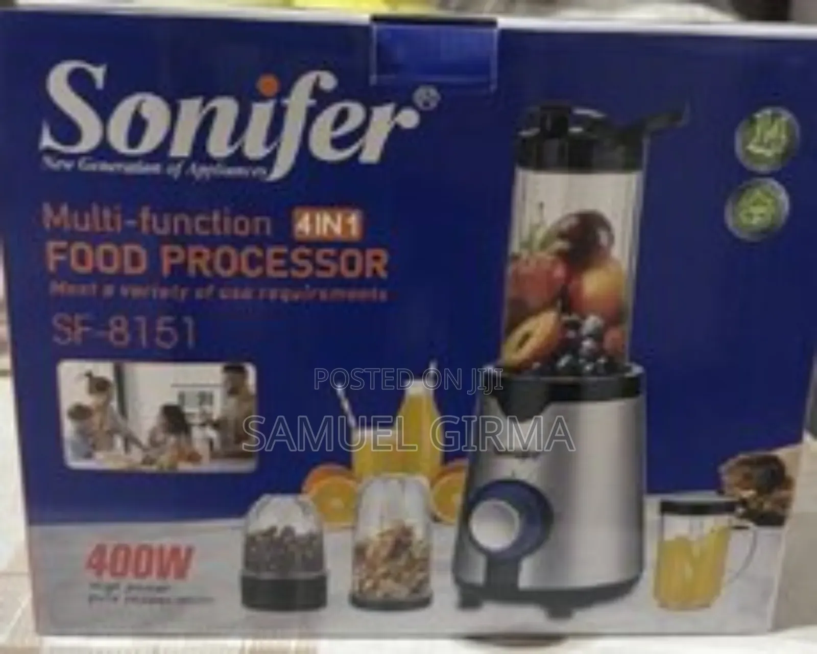 የጁስ መፍጫ 4in 1 Sonifer Multi-Function Food Processor