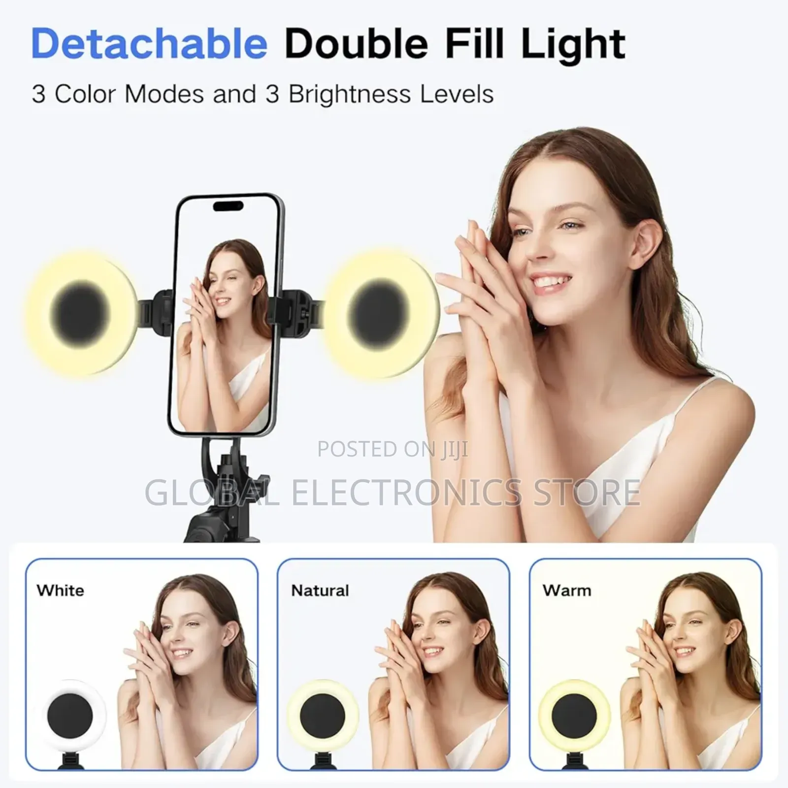 C-19 Ai Intelligent 360 Auto Face Tracking Tripod With Stand Light