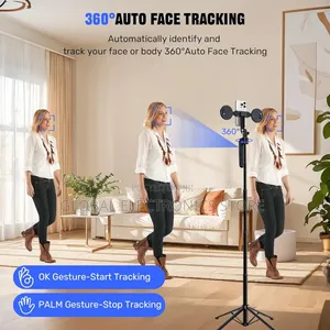 C-19 Ai Intelligent 360 Auto Face Tracking Tripod With Stand Light
