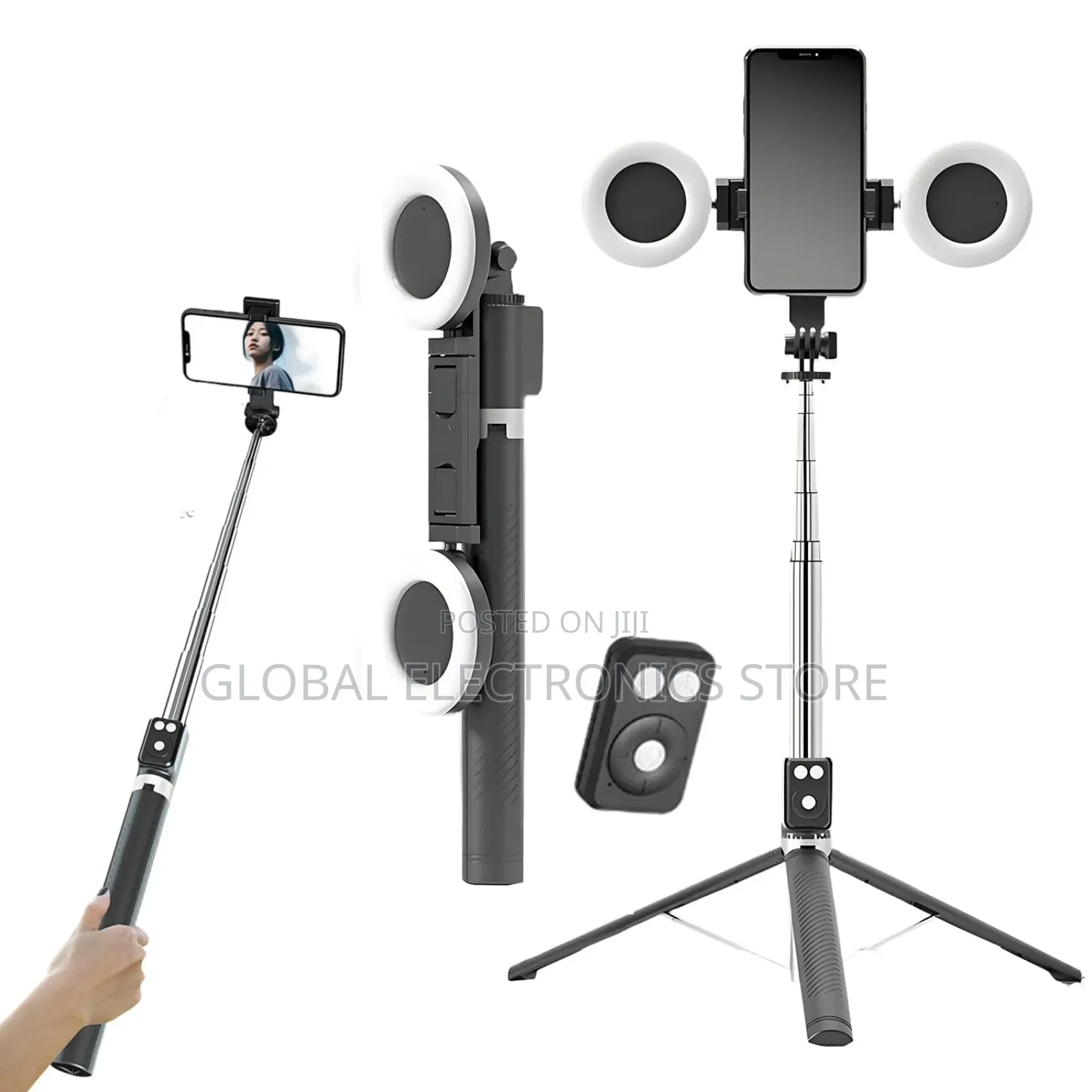 1.7m Selfie Stick Tripod With Fill Light
