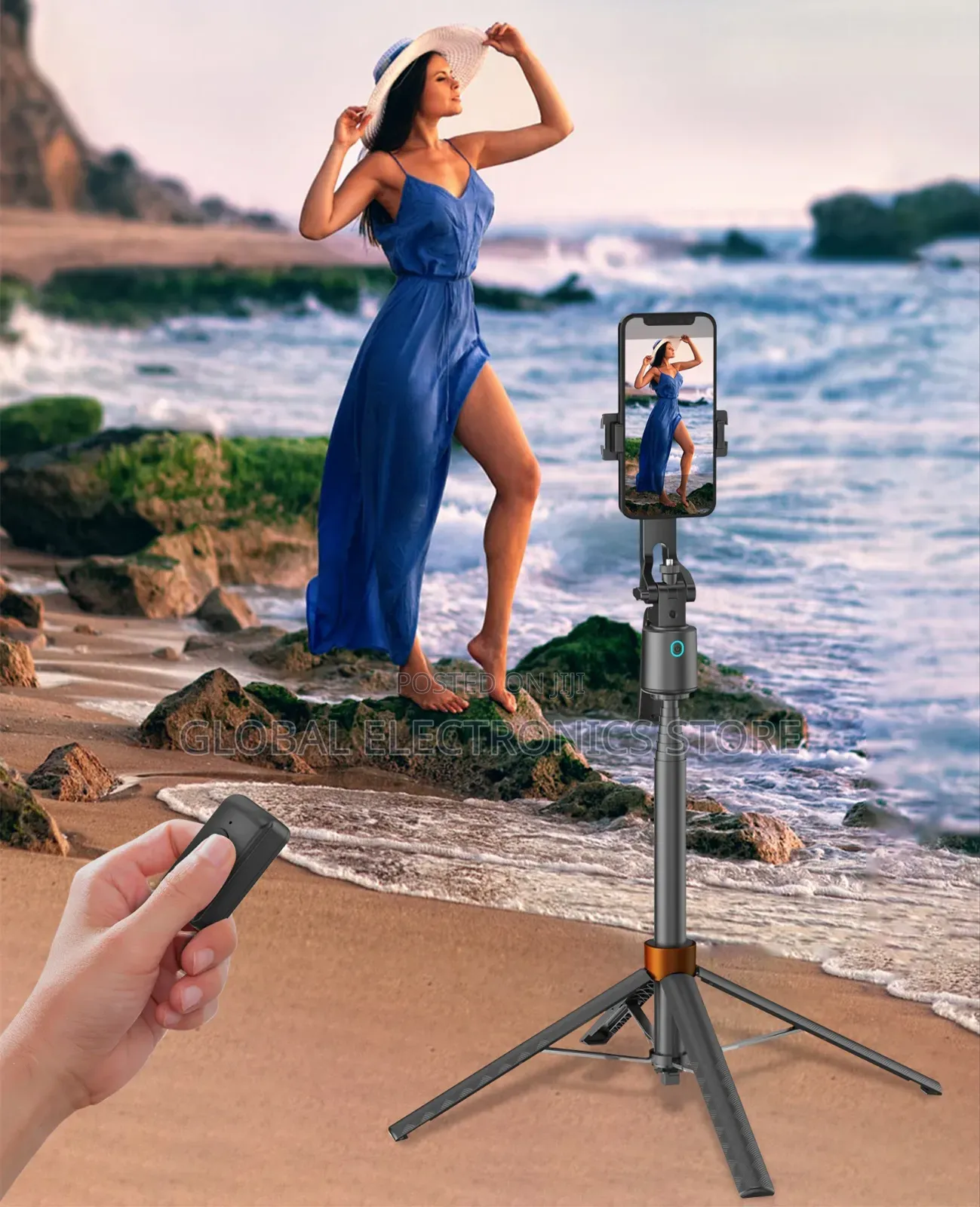 Q13 Intelligent Ai Face-Tracking 1.8m Extendable Selfie Stick/Tripod