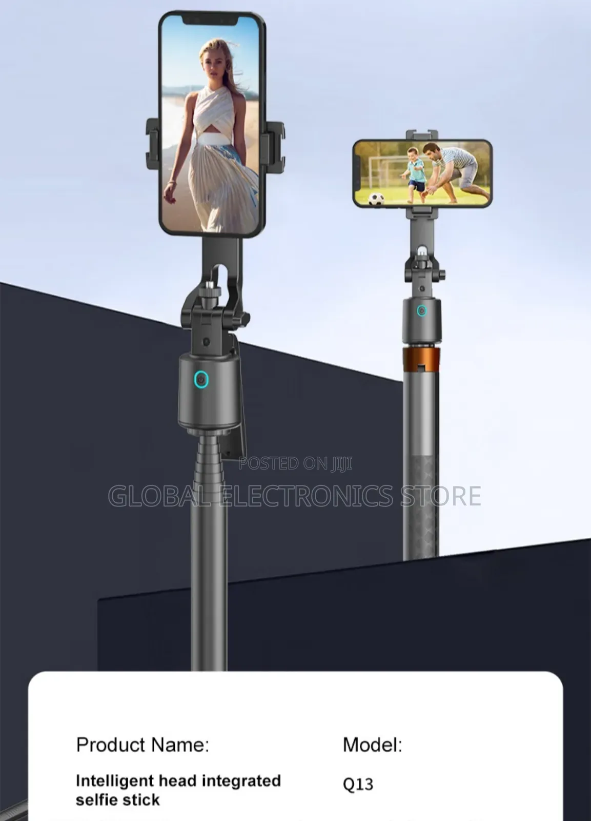 Q13 Intelligent Ai Face-Tracking 1.8m Extendable Selfie Stick/Tripod