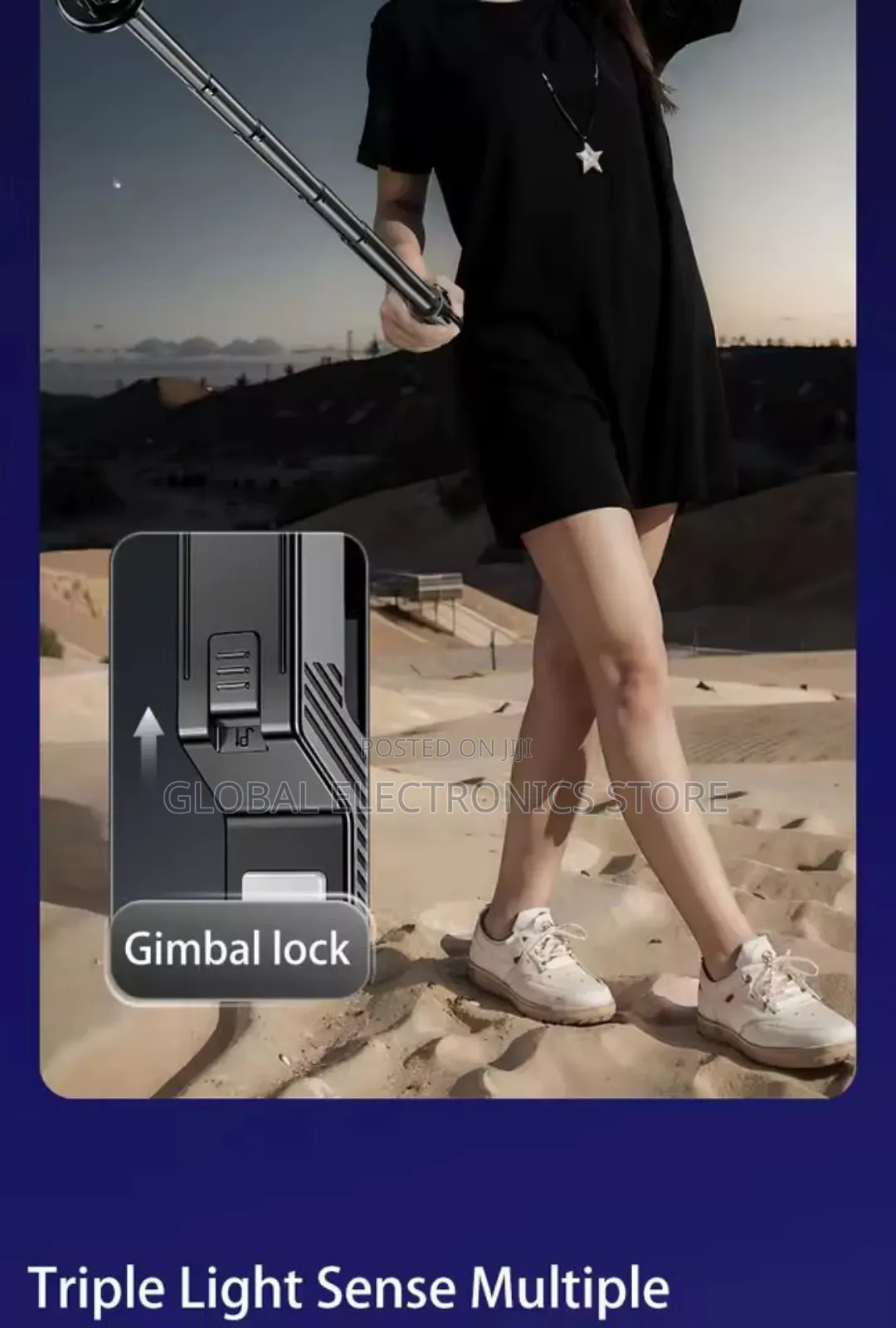 Q31 Extendable Selfie Stick Gimbal Stabilizer Smartphone