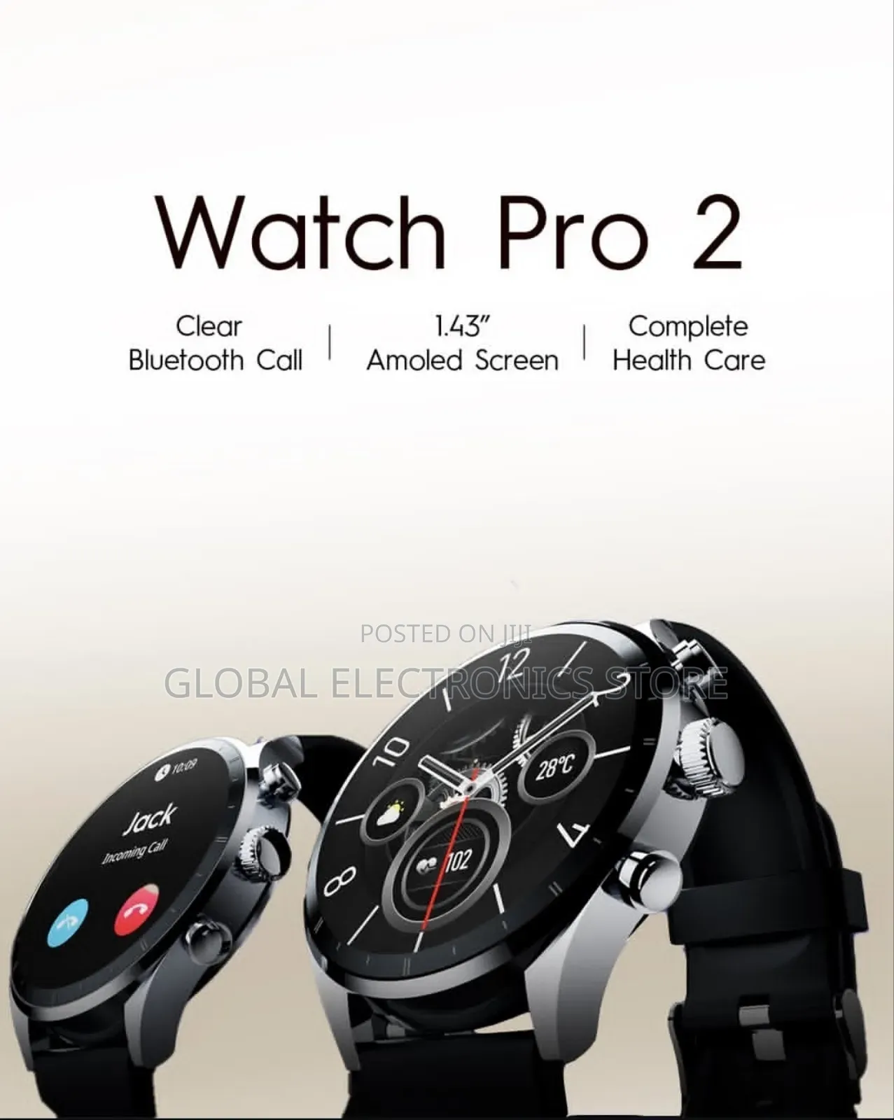 Tecno Watch 2 Pro With Fully Protected Ipv6 1.43-inch Amoled Screen