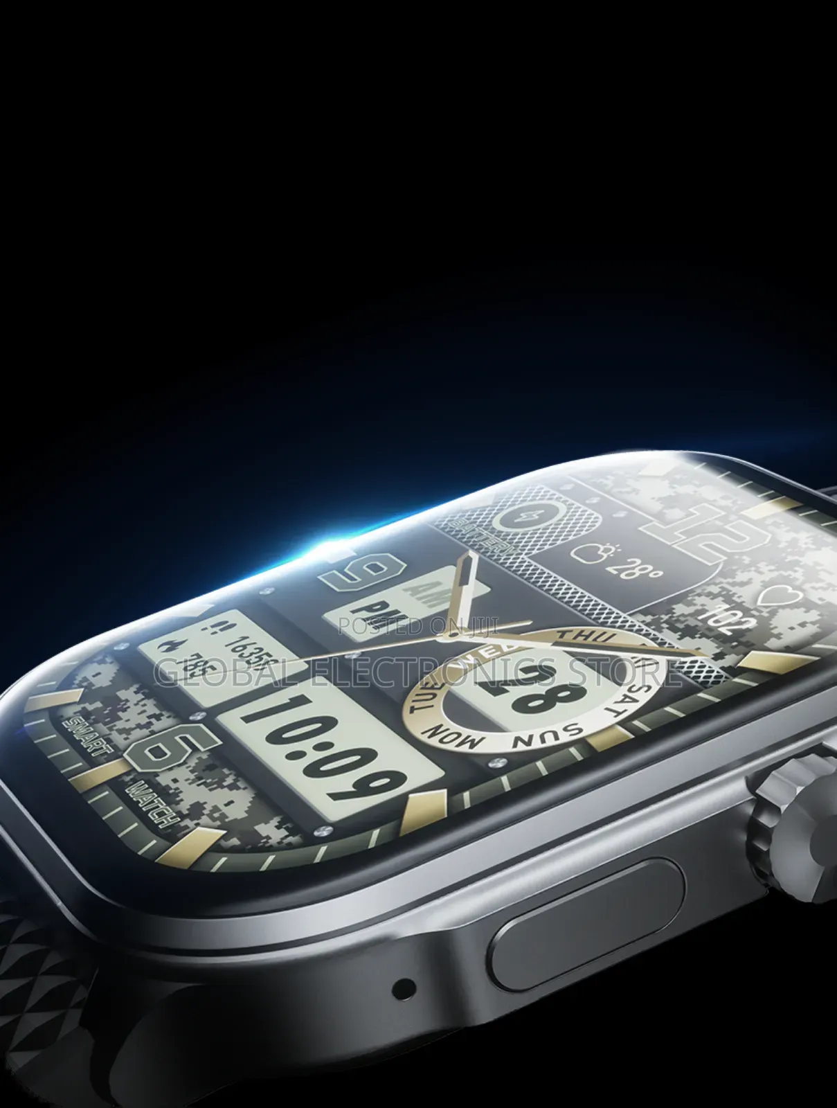 Tecno Watch 3 Active High Density Metal Watch and Ultra-Hard Glass