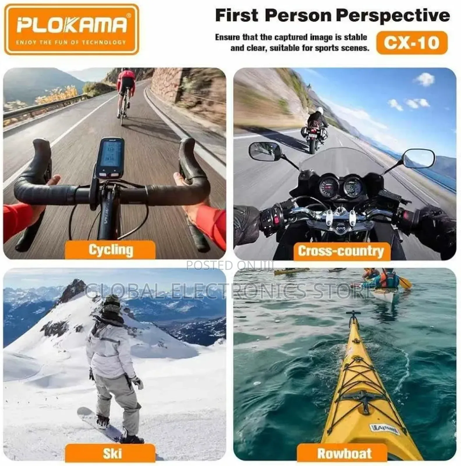 Plokama Cx10 Action Camera Phone Chest Mount