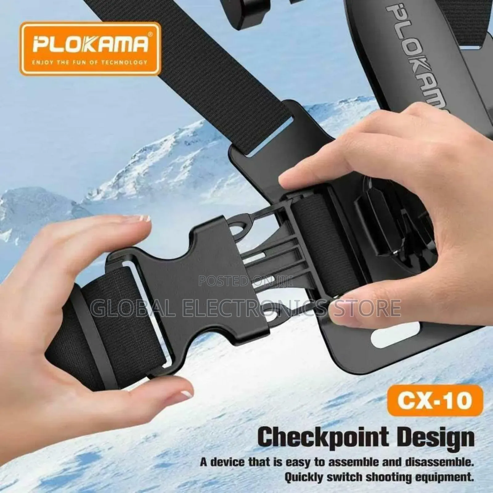 Plokama Cx10 Action Camera Phone Chest Mount