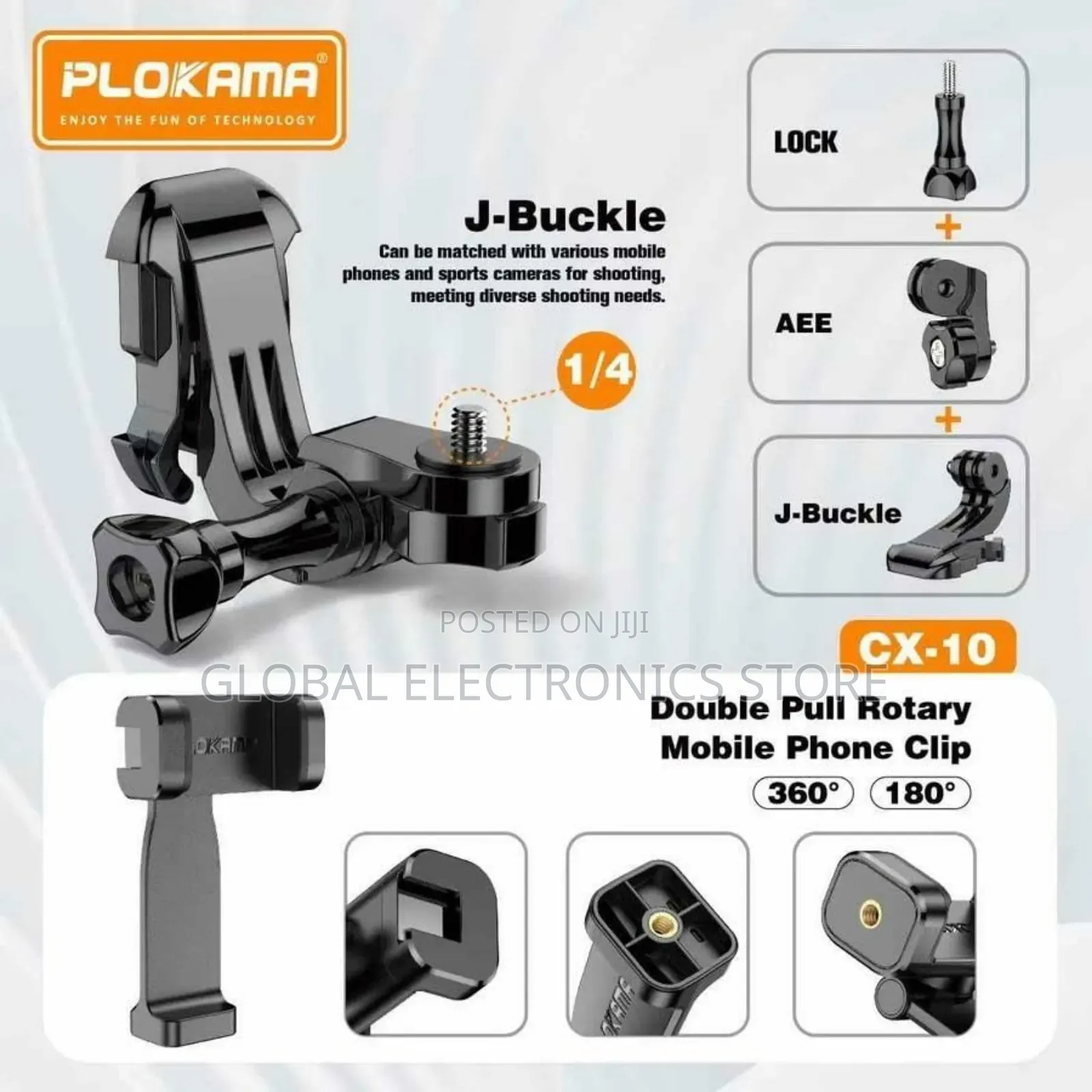 Plokama Cx10 Action Camera Phone Chest Mount