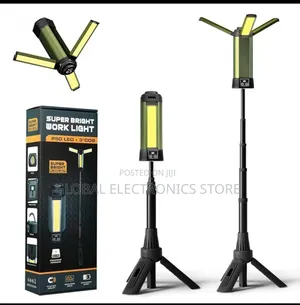 Rechargeable Led Work Light With Stand, Cordless and Camping Light
