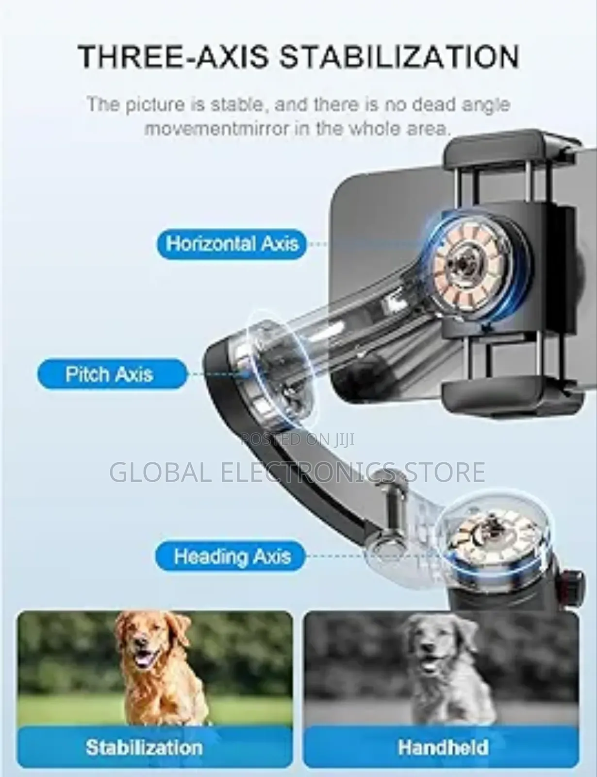 Tokqi M02 3-Axis Handheld Gimbal Stabilizer Cell Phone Selfie Tripod