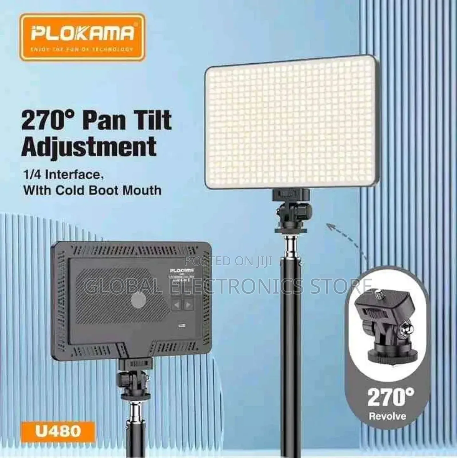 U480 Pro RGB Photography Led Light With Rechargeable Light Panel