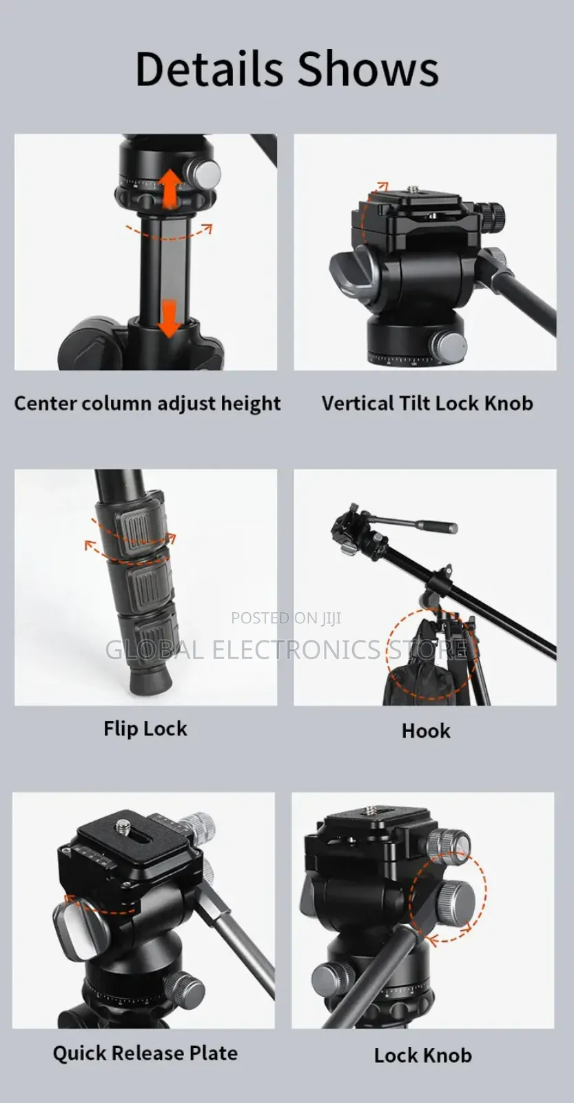 Jmary Ks355+Hg60 DSLR Ildc Camera 2-in-1 Monopod Tripod