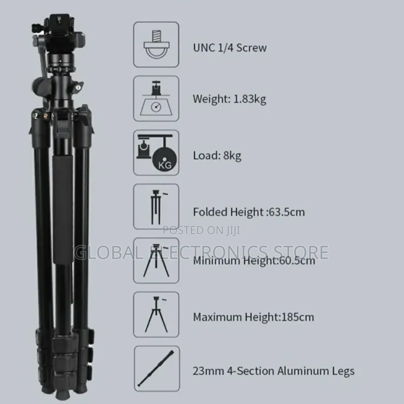Jmary Ks355+Hg60 DSLR Ildc Camera 2-in-1 Monopod Tripod